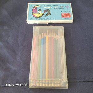 Vintage Eberhard Faber color pencils and Sakura cray-pas